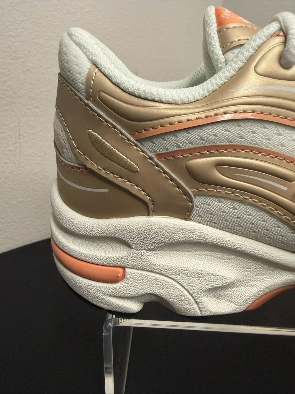 New Balance Kids 1000 Sneakers - White, Peach & Tan
